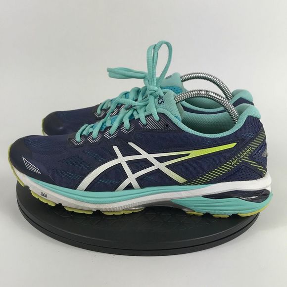 Asics GT-1000 Blue/Green Athletic Running Shoes T6A8N Women’s Size 11 - Picture 8 of 12